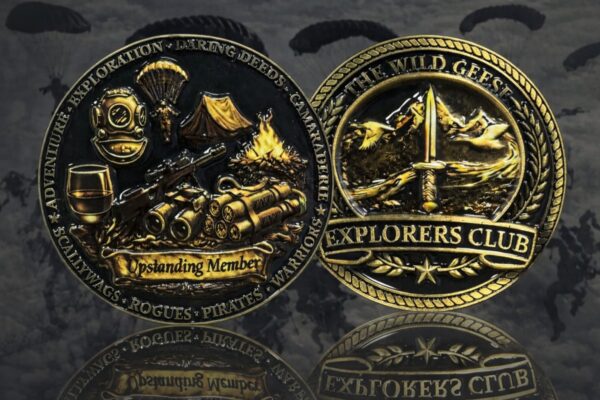 wgec double The Wild Geese Explorers Club Challenge Coin