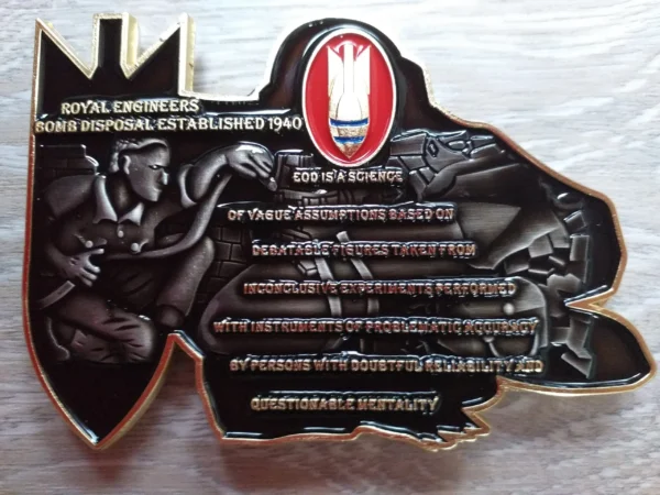 Royal Engineers Bomb Disposal (Explosive Ordnance Disposal) Challenge Coin