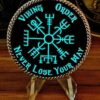 veg-glow LUMINOUS Viking Order Vegvisir – Viking/Norse Compass Wayfarer Symbol Challenge Coin/Totem – 50mm