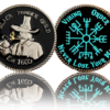AS_coin_image_03 LUMINOUS Viking Order Vegvisir – Viking/Norse Compass Wayfarer Symbol Challenge Coin/Totem – 50mm
