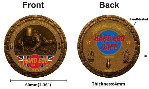 Hard EOD Cafe Sapper EOD Challenge Coin (PRE ORDER)