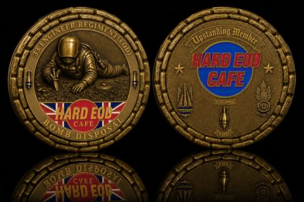 Hard EOD Cafe Sapper EOD Challenge Coin (PRE ORDER)