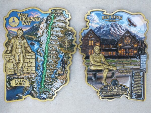 whw pair West Highland Way Challenge Coin